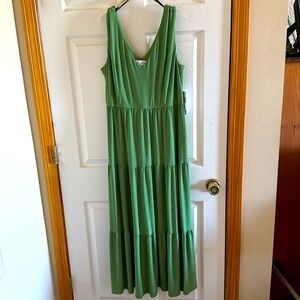 Emma & Michelle Tiered Sleeveless Maxi Dress